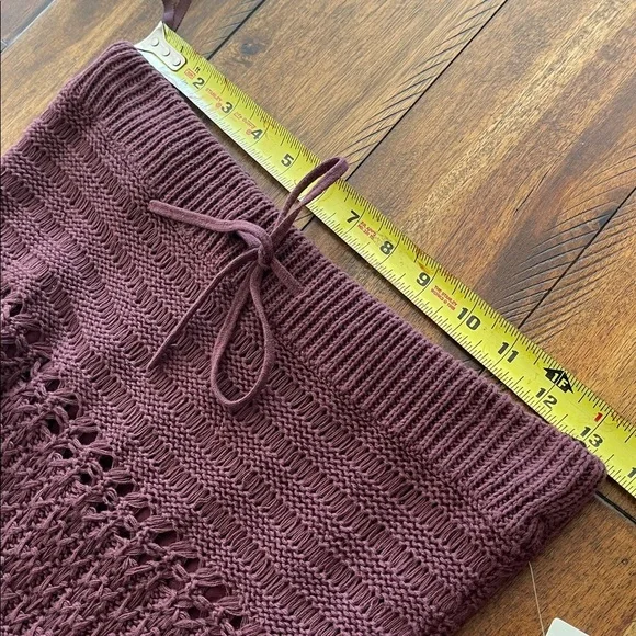 NWT Maeve by anthropology Crochet Midi boho Skirt brown size small - Picture 11 of 17